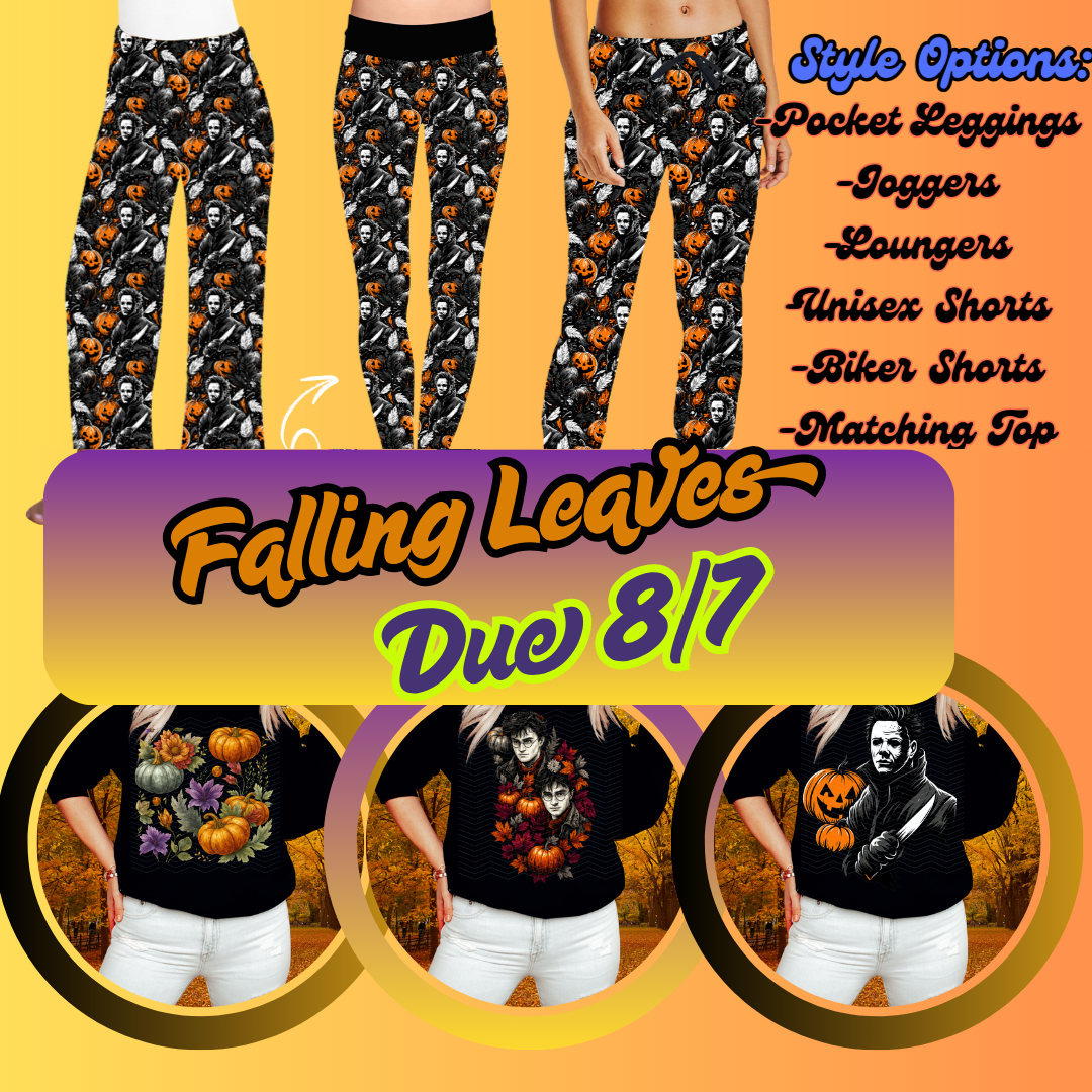 FALLING LEAVES PREORDER-BOTTOMS AND TOPS PREORDER