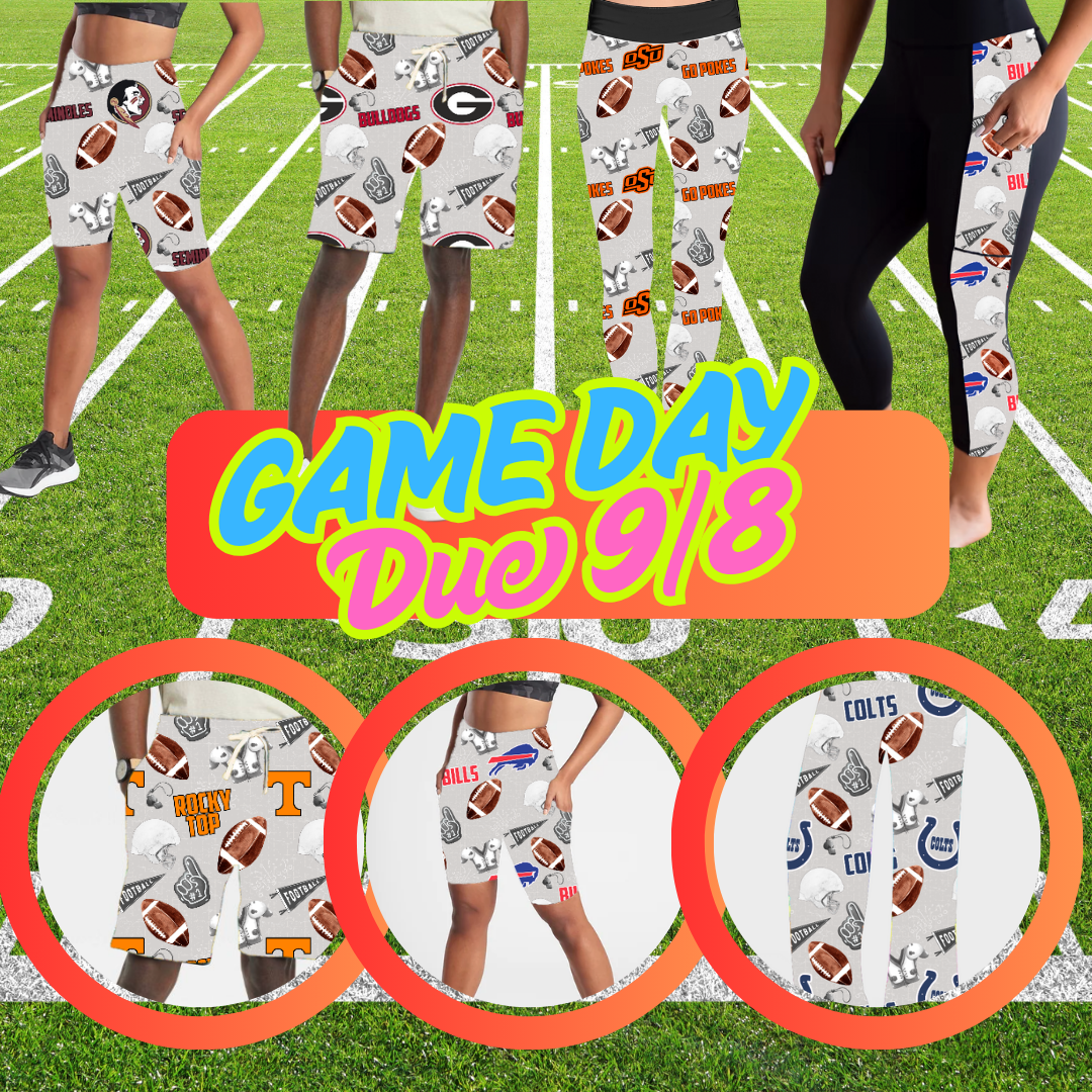 GAME DAY PREORDER CLOSING 9/8