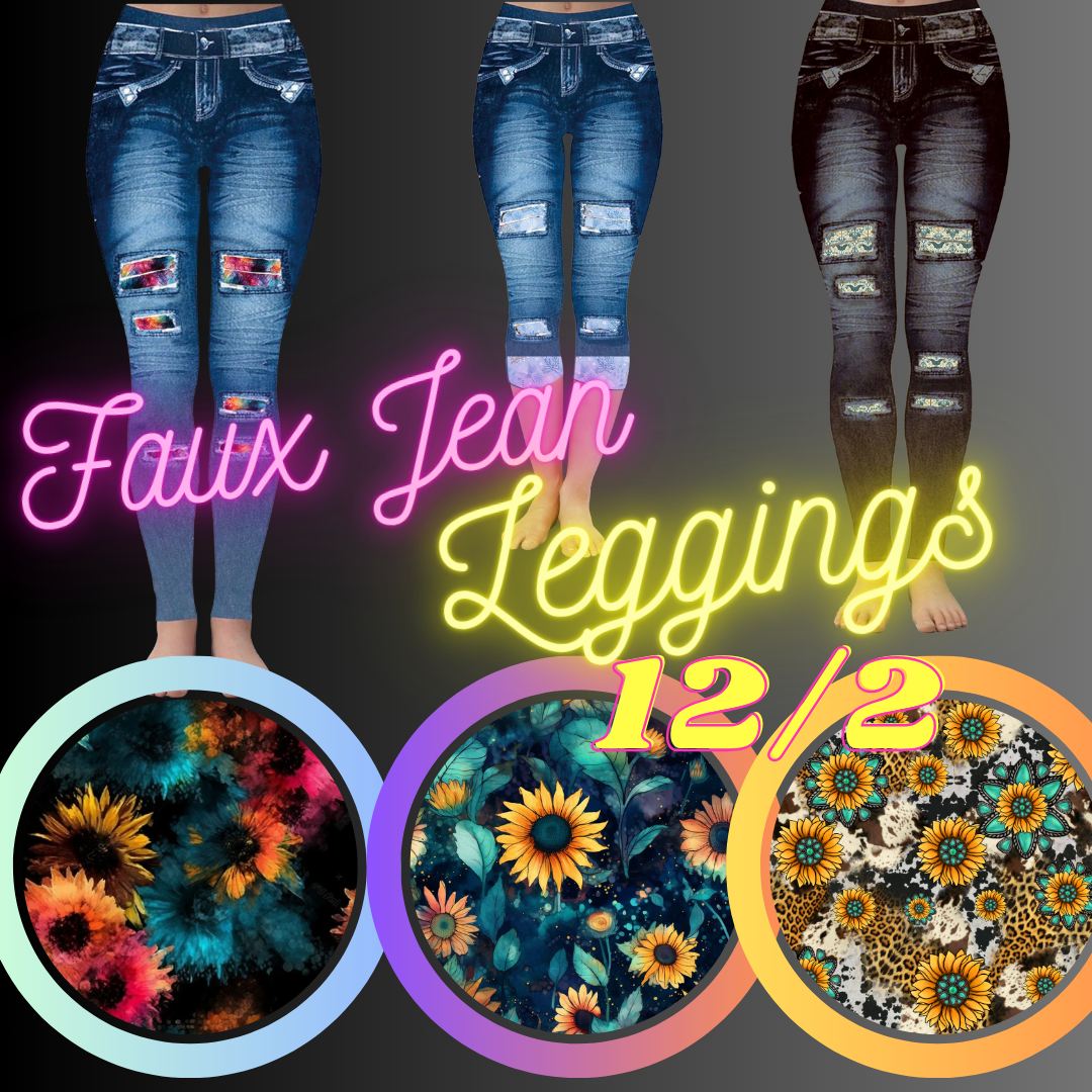 FAUX JEAN LEGGING-PREORDER CLOSING 12/2