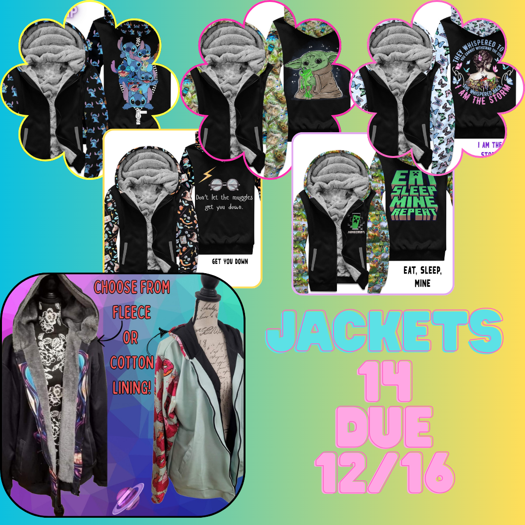 JACKET RUN 14-PREORDER CLOSING 12/16