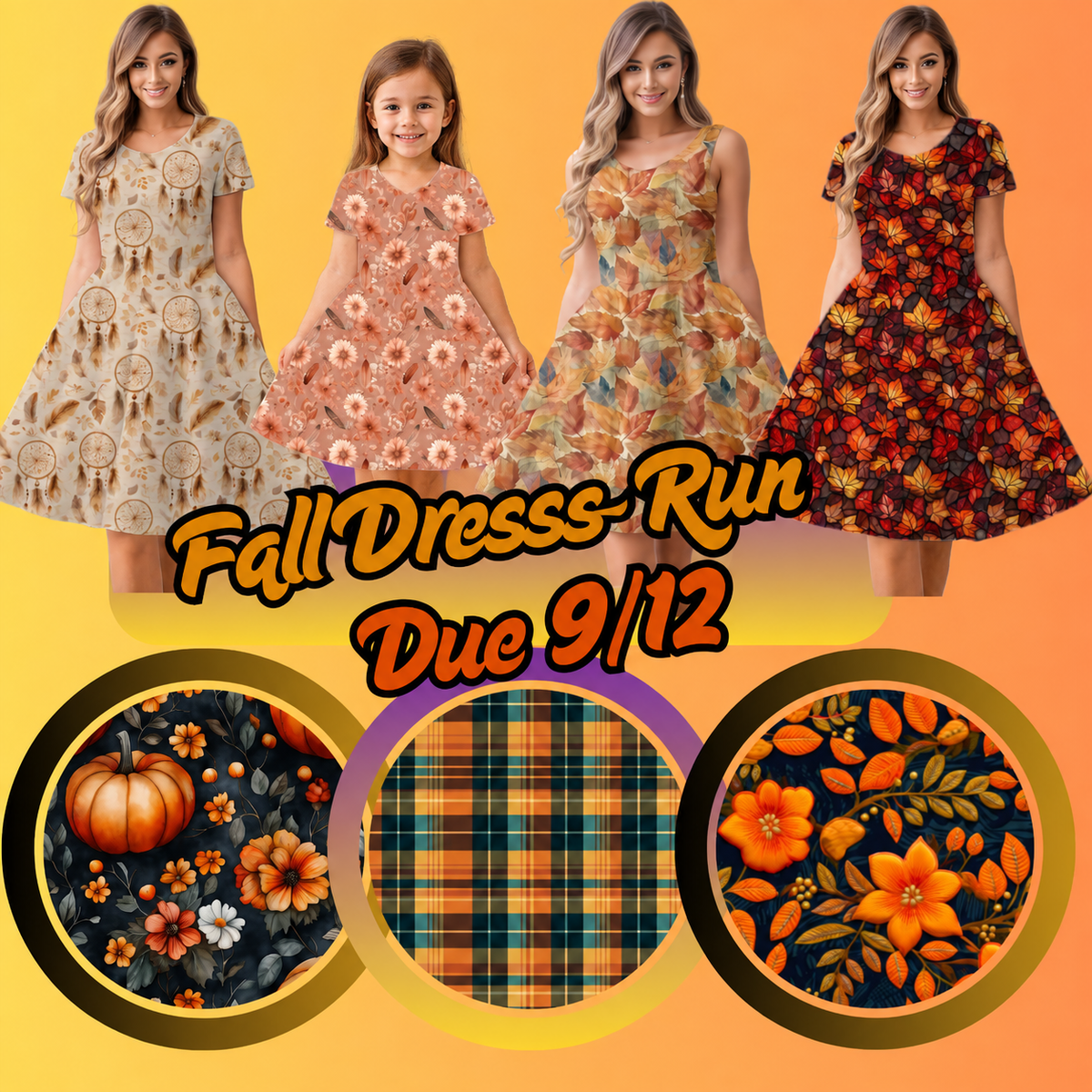 FALL DRESS PREORDER- CLOSING 9/12