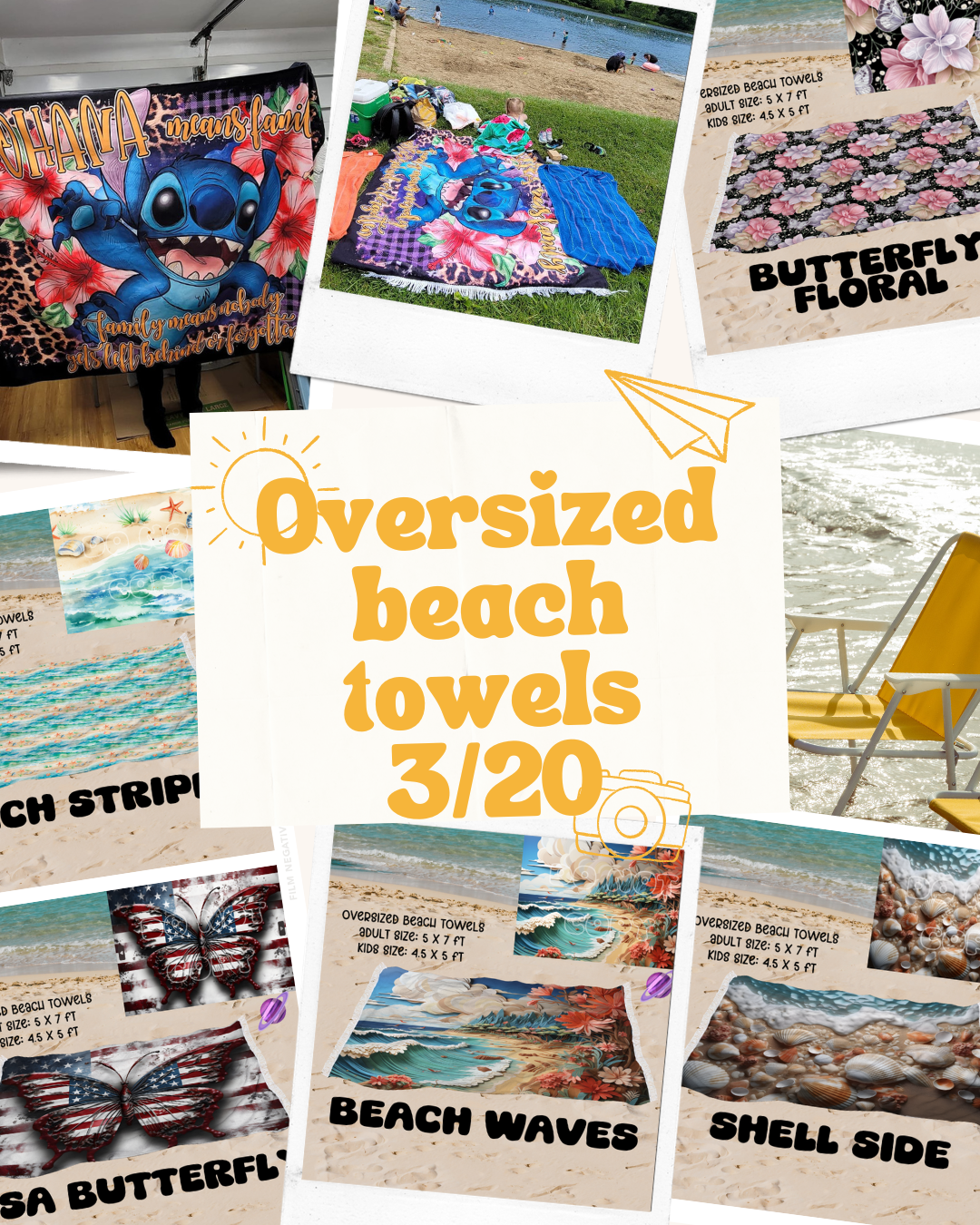 OVERSIZED BEACH TOWEL 6 PREORDER CLOSING 3/20