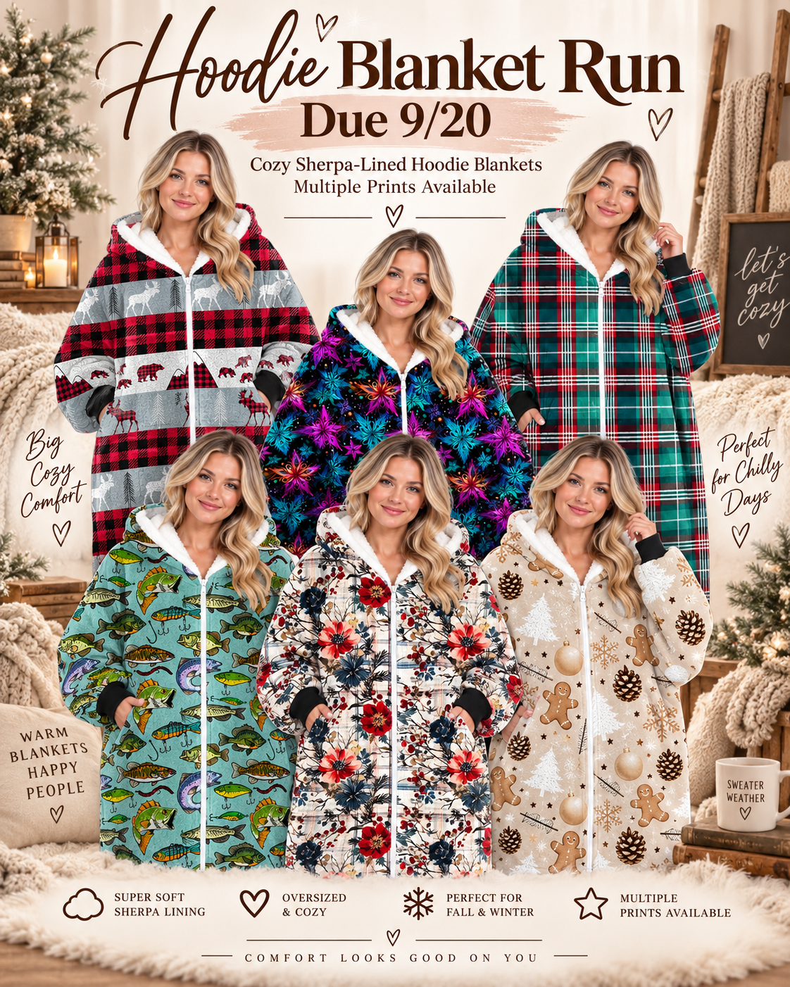 HOODIE BLANKET RUN 6 CLOSING 9/20