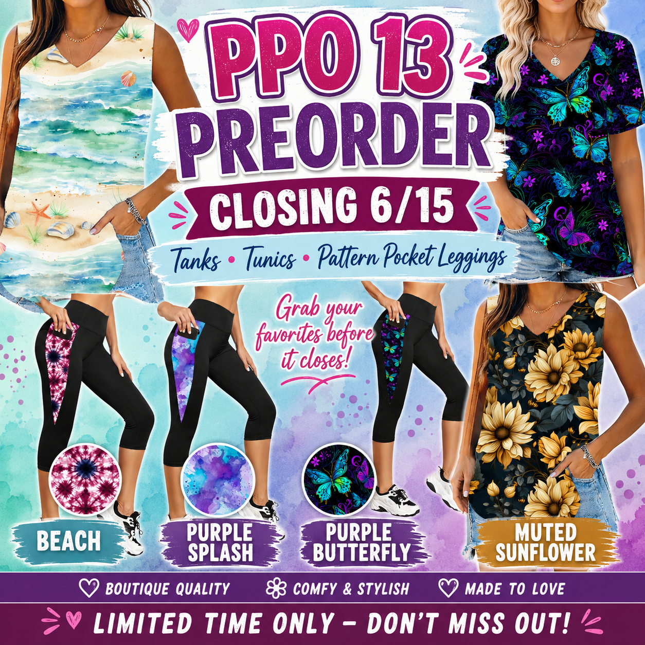 PPO 13 PREORDER-SOFT CLOSE 6/15 HARD CLOSE 6/17