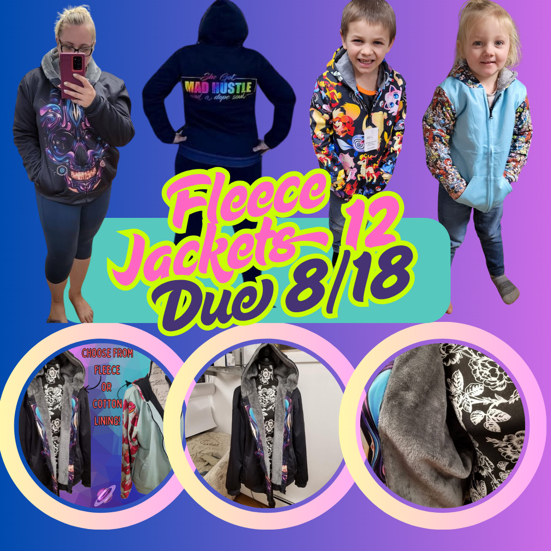 FLEECE JACKET RUN 12-PREORDER CLOSING 8/18