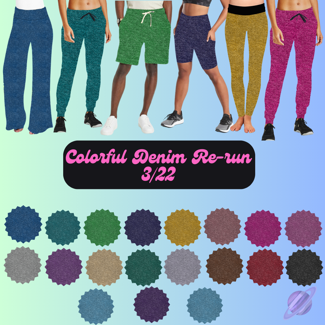 COLORFUL DENIM RERUN-PREORDER CLOSING 3/22