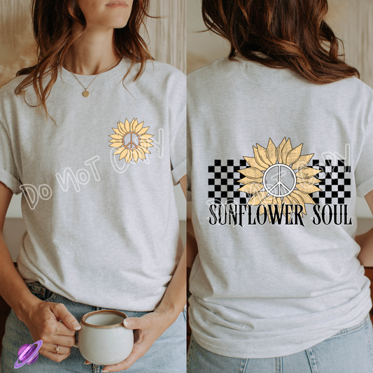SUNFLOWER SOUL DOUBLE SIDED TEE