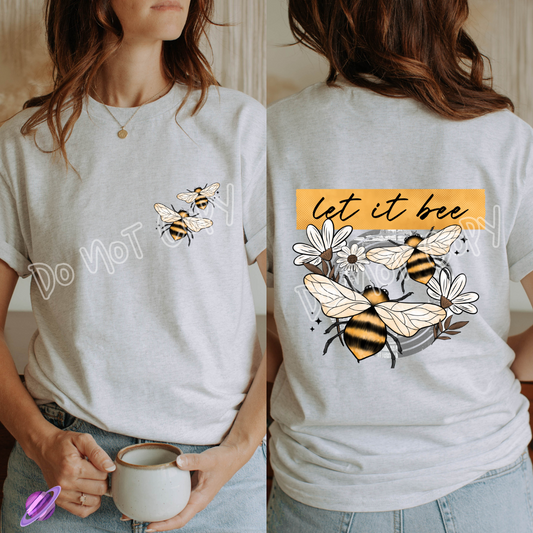 LET IT BEE DOUBLE SIDED TEE