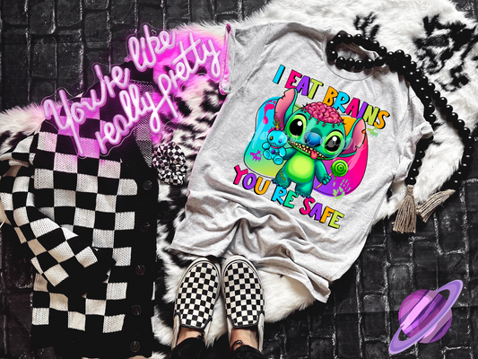 I EAT BRAINS YOU'RE SAFE TEE
