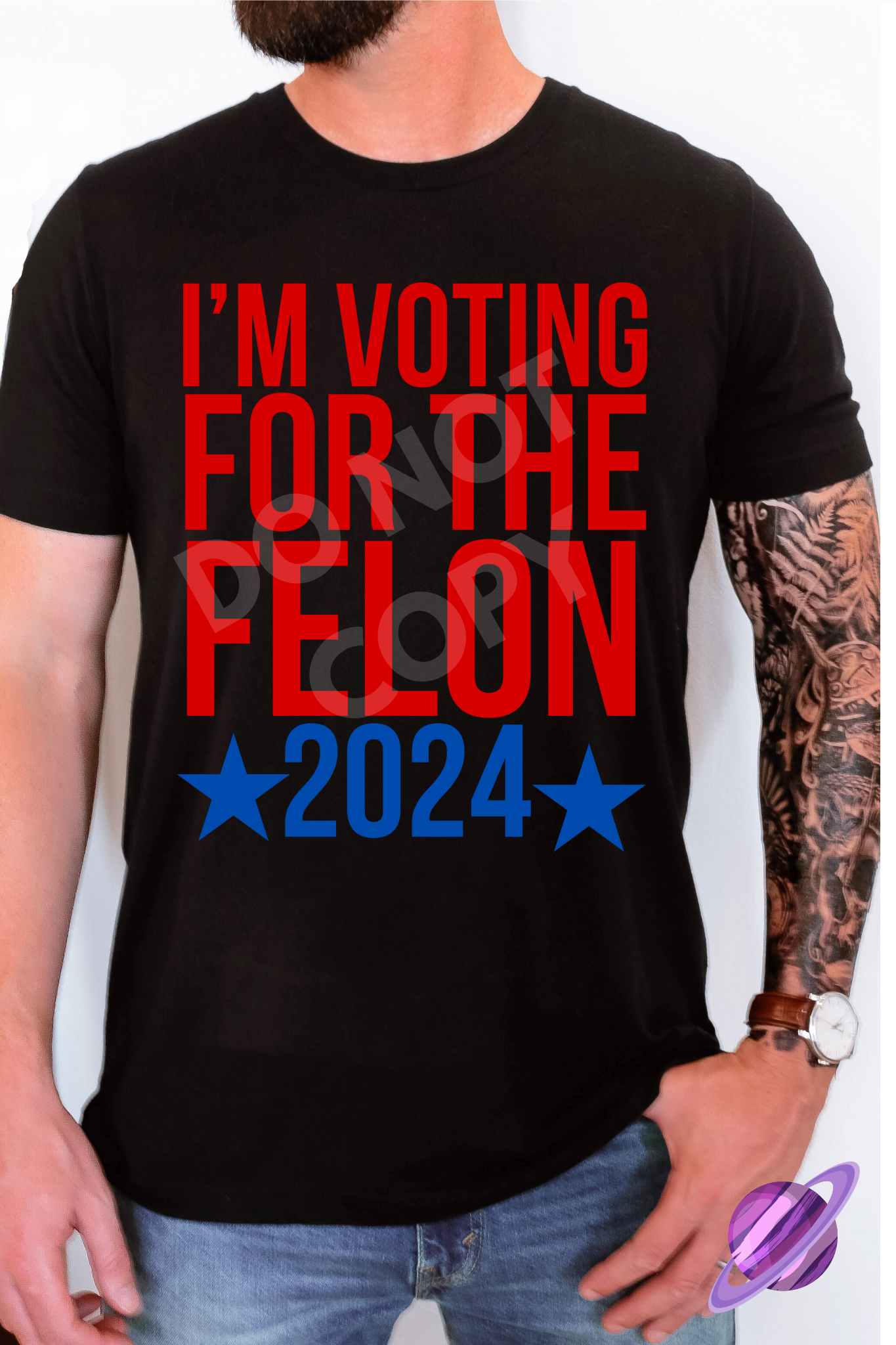 IM VOTING FOR THE FELON 2024 TEE