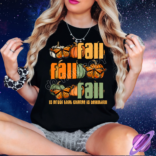 FALL BUTTERFLY PROOF THAT CHANGE UNISEX TEE ADULTS/KIDS