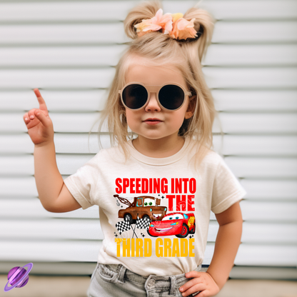 SPEEDING INTO THIRD GRADE TEE
