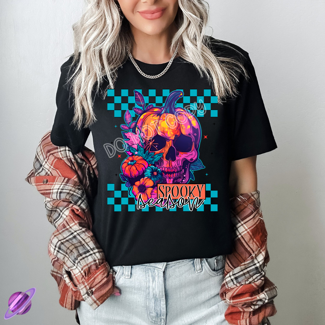 TURQ SPOOKY SEASON TEE