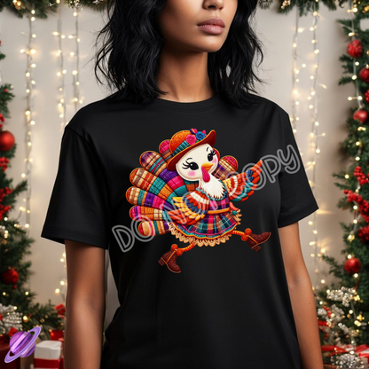 QUILTED TURKEY IN BOOTS TEE