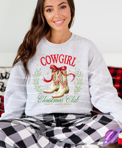 COWGIRL CHRISTMAS CLUB SWEATSHIRT