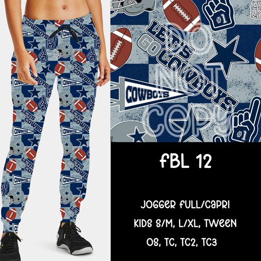 FBL12 - FBL BOTTOMS - JOGGER /CAPRI PREORDER CLOSING 9/10