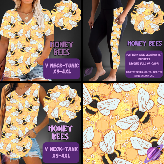 HONEY BEES-PATTERN PANEL OUTFIT RUN-SOFT CLOSE 7/10 HARD CLOSE 7/12