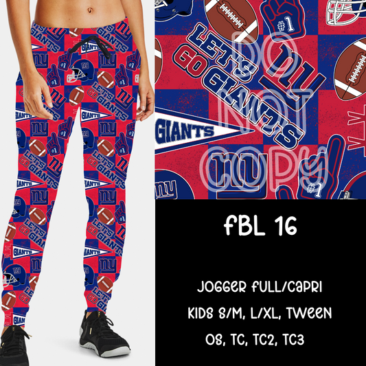 FBL16 - FBL BOTTOMS - JOGGER /CAPRI PREORDER CLOSING 9/10