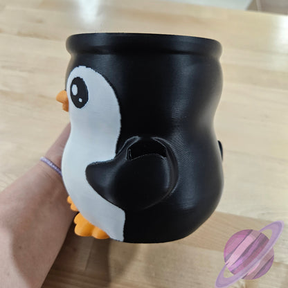 PEBBLE THE PENGUIN- 3D PRINTED ICE CREAM PINT HOLDER