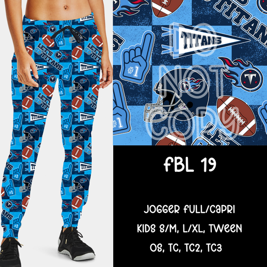 FBL19 - FBL BOTTOMS - JOGGER /CAPRI PREORDER CLOSING 9/10