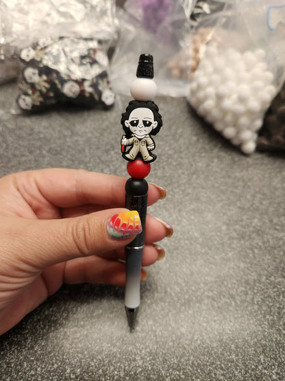 Mike Silicone Beaded Pen or Keychain