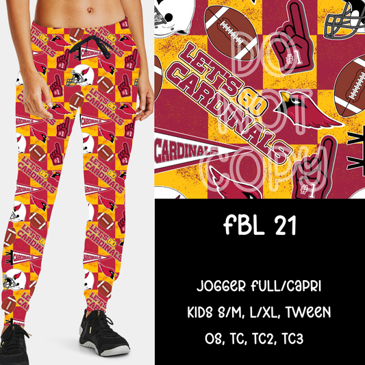 FBL21 - FBL BOTTOMS - JOGGER /CAPRI PREORDER CLOSING 9/10