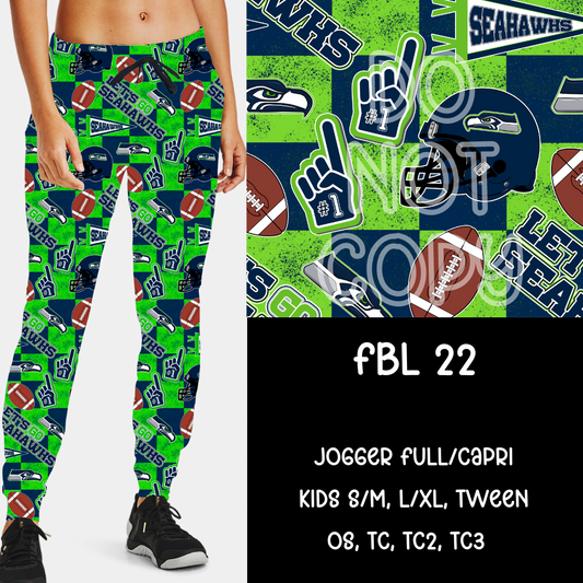 FBL22 - FBL BOTTOMS - JOGGER /CAPRI PREORDER CLOSING 9/10