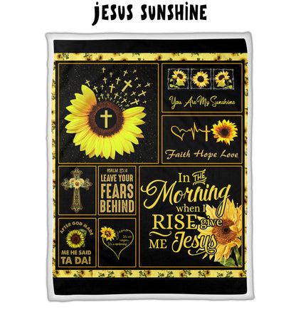 Jesus Sunshine - Letter Sherpa Blankets- Preorder Closing 10/2