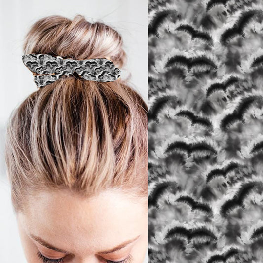 BATS TIE DYE - KNOT SCRUNCHIE