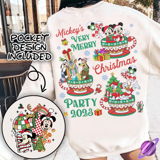 PARTY CUPS SWEATSHIRT W/ POCKET PRINT