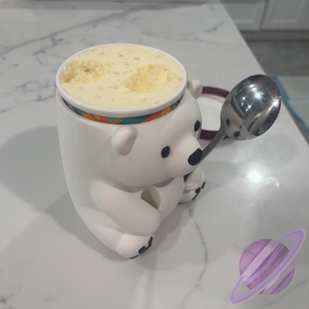 POLAR BEAR- 3D PRINTED ICE CREAM PINT HOLDER