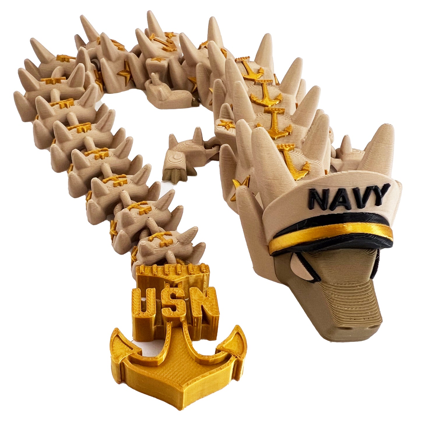 3D PRINTED NAVY DRAGON