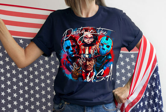 PARTY IN USA - UNISEX TEE ADULTS/KIDS