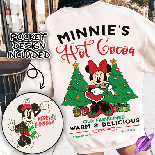 MIN HOT COCOA SWEATSHIRT W/ POCKET PRINT