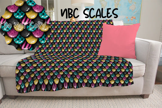 NBC SCALES - GIANT SHAREABLE THROW BLANKETS
