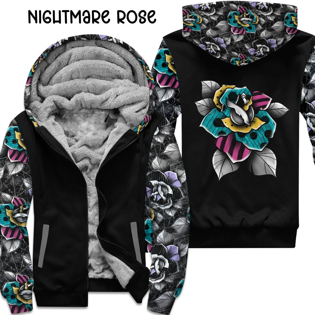 NIGHTMARE ROSE- FLEECE/COTTON LINED JACKETS RUN 12 PREORDER CLOSING 11/29