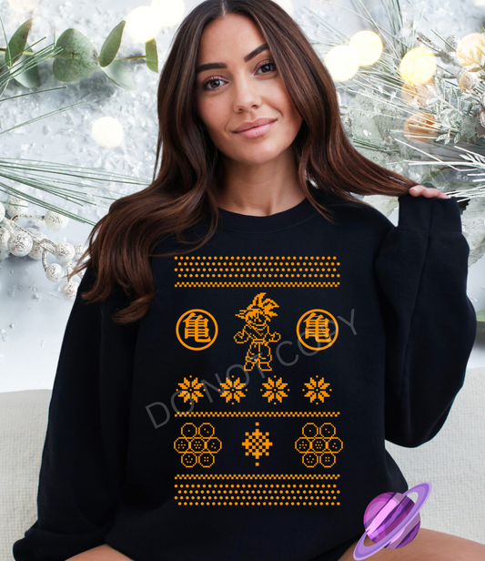 DBZ UGLY SWEATER CREWNECK SWEATSHIRT