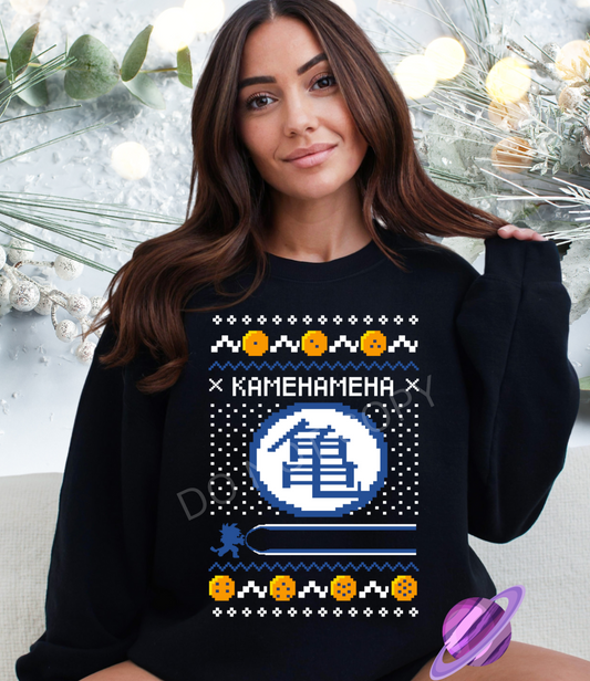 DBZ 2 UGLY SWEATER CREWNECK SWEATSHIRT