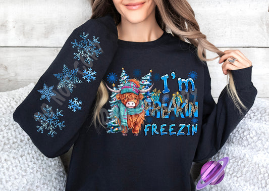 FREEZIN COW CREWNECK SWEATSHIRT