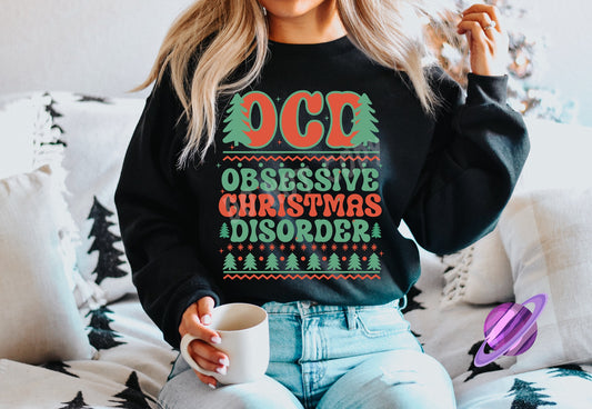 CHRISTMAS OCD CREWNECK SWEATSHIRT