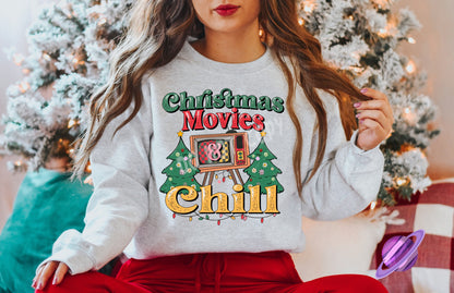 XMAS AND CHILL CREWNECK SWEATSHIRT