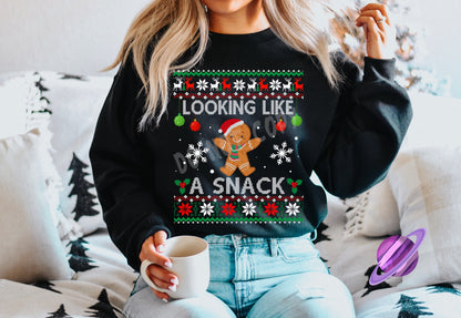 GINGERBREAD SNACK SWEATER CREWNECK SWEATSHIRT