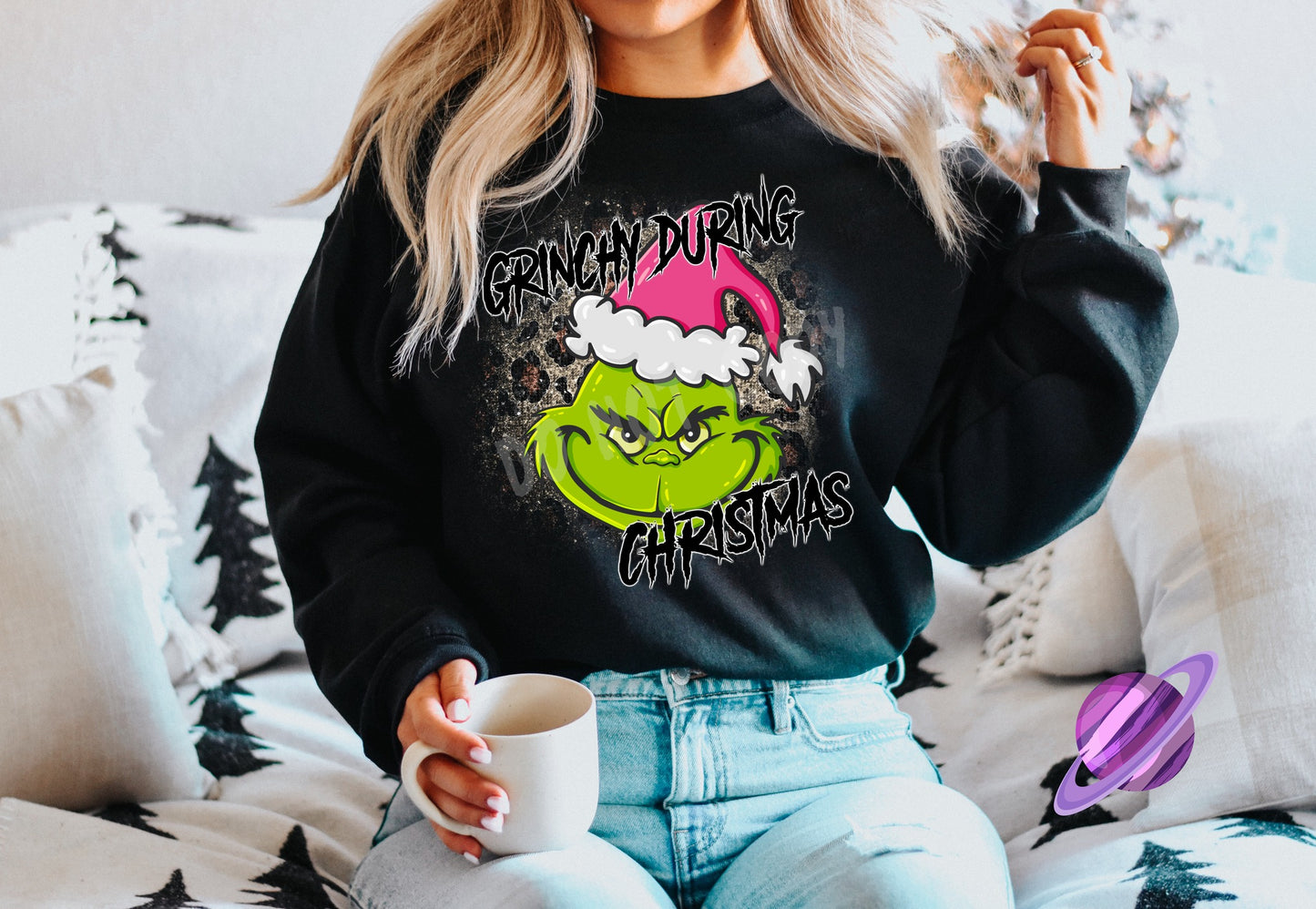 GREEN DURING XMAS CREWNECK SWEATSHIRT