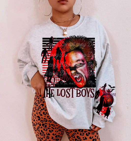 LOST BOYS FRONT & SLEEVE DESIGN SWEATSHIRT