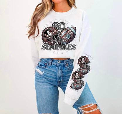 BLING SEM 1 CREWNECK SWEATSHIRT W/ SLEEVE PRINT