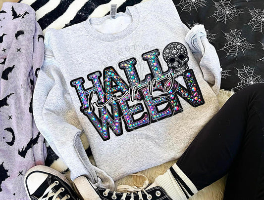 HALLOWEEN BLING - CREW NECK SWEATSHIRT