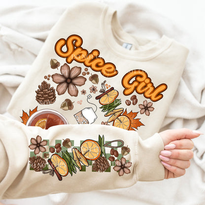 SPICE GIRL SWEATSHIRT W/ SLEEVE PRINT