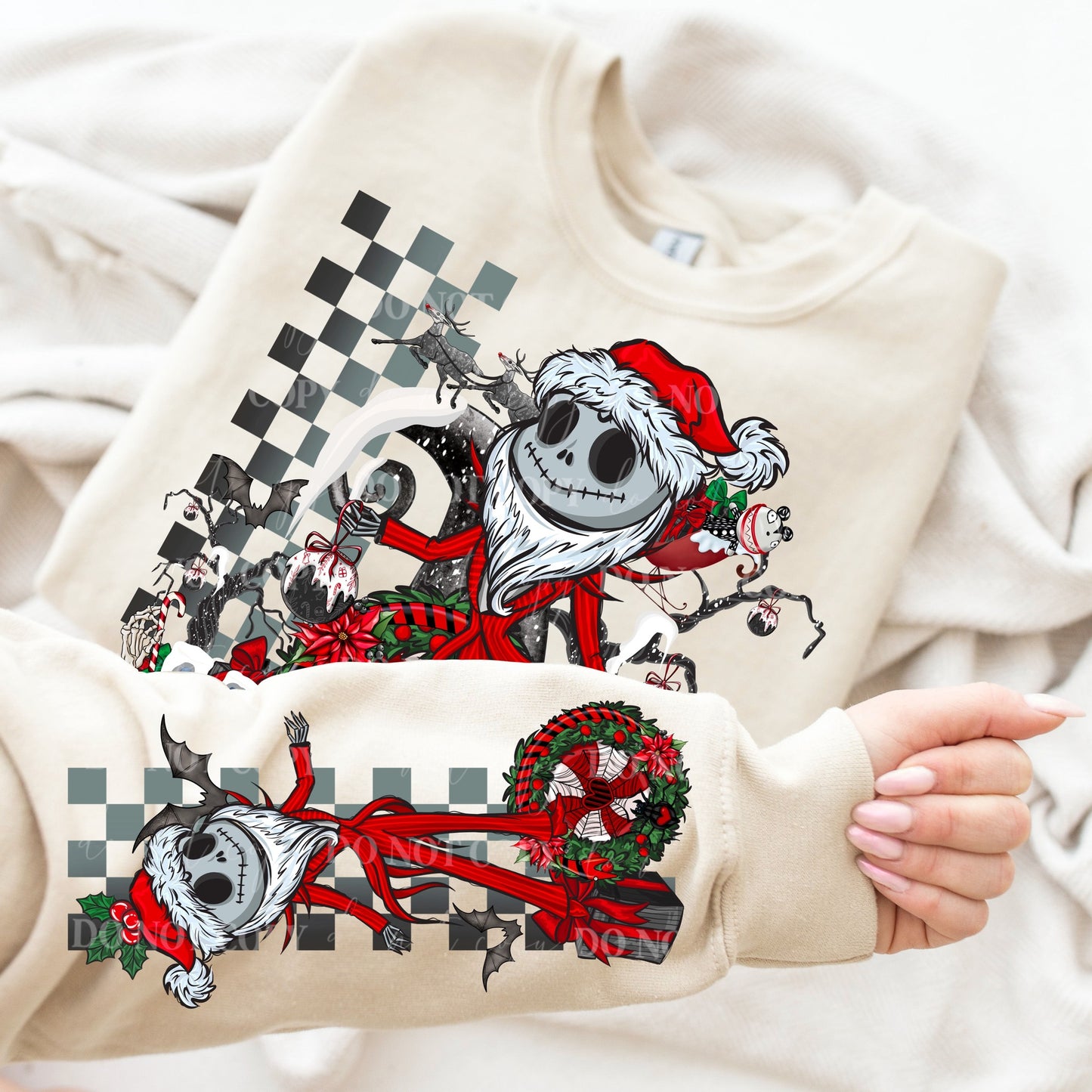 JACK XMAS SWEATSHIRT W/ SLEEVE PRINT