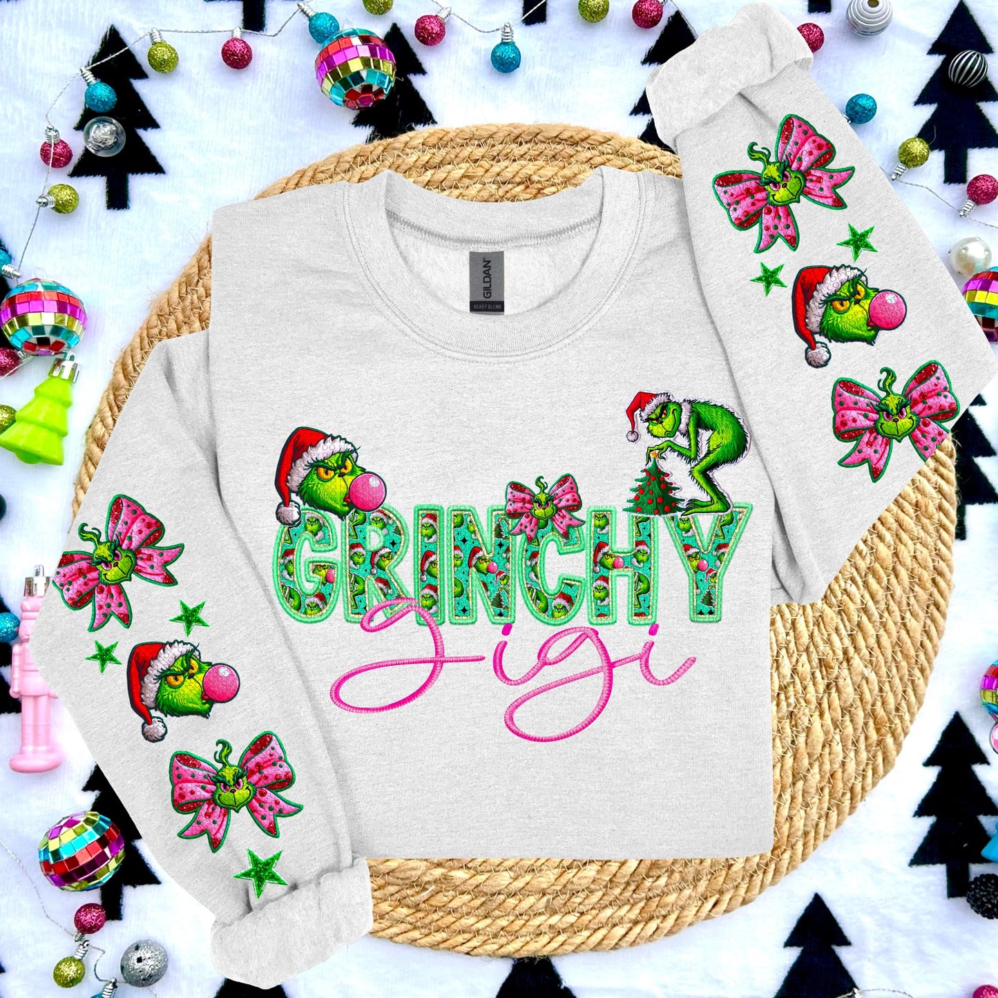 GRINCHY NAME SWEATSHIRTS