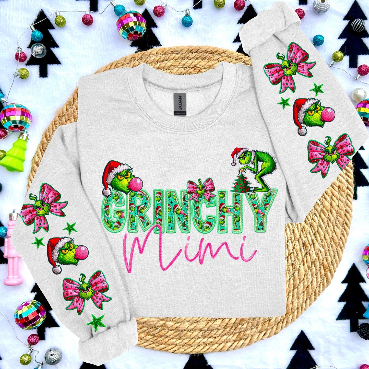 GRINCHY NAME SWEATSHIRTS